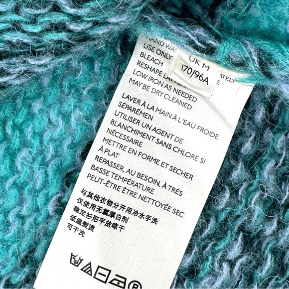 FREE PEOPLE Striped Wool Knit Blend Slouchy Cowl Neck Tunic/Sweater - Picture 11 of 12